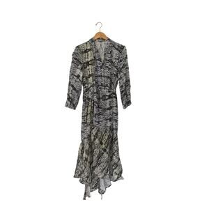 Beatriz Camacho Linen Wrap Maxi Dress Size 4